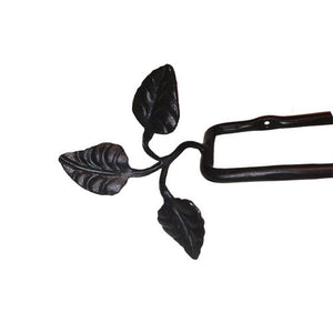Calico Wrought Iron Leaf Paper Towel Holder Wall Mount, Right