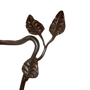 Calico Wrought Iron Leaf Toilet Paper Holder Floor Standing