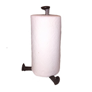 Cobre Railroad Spike Paper Towel Holder Countertop