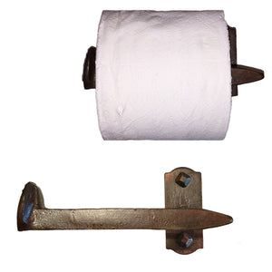 Cobre Railroad Spike Toilet Paper Holder Left