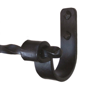 Jerome Twisted Wrought Iron Towel Ring Right