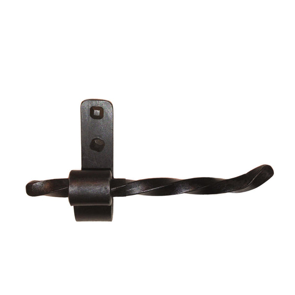 Jerome Twisted Wrought Iron Toilet Paper Holder Petite Left - High Country  Iron LLC