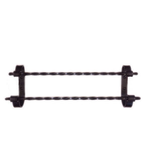 Jerome Twisted Wrought Iron Double Towel Bars
