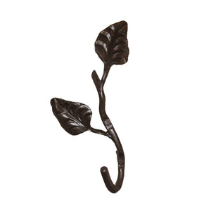Calico Wrought Iron Leaf Hook Medium