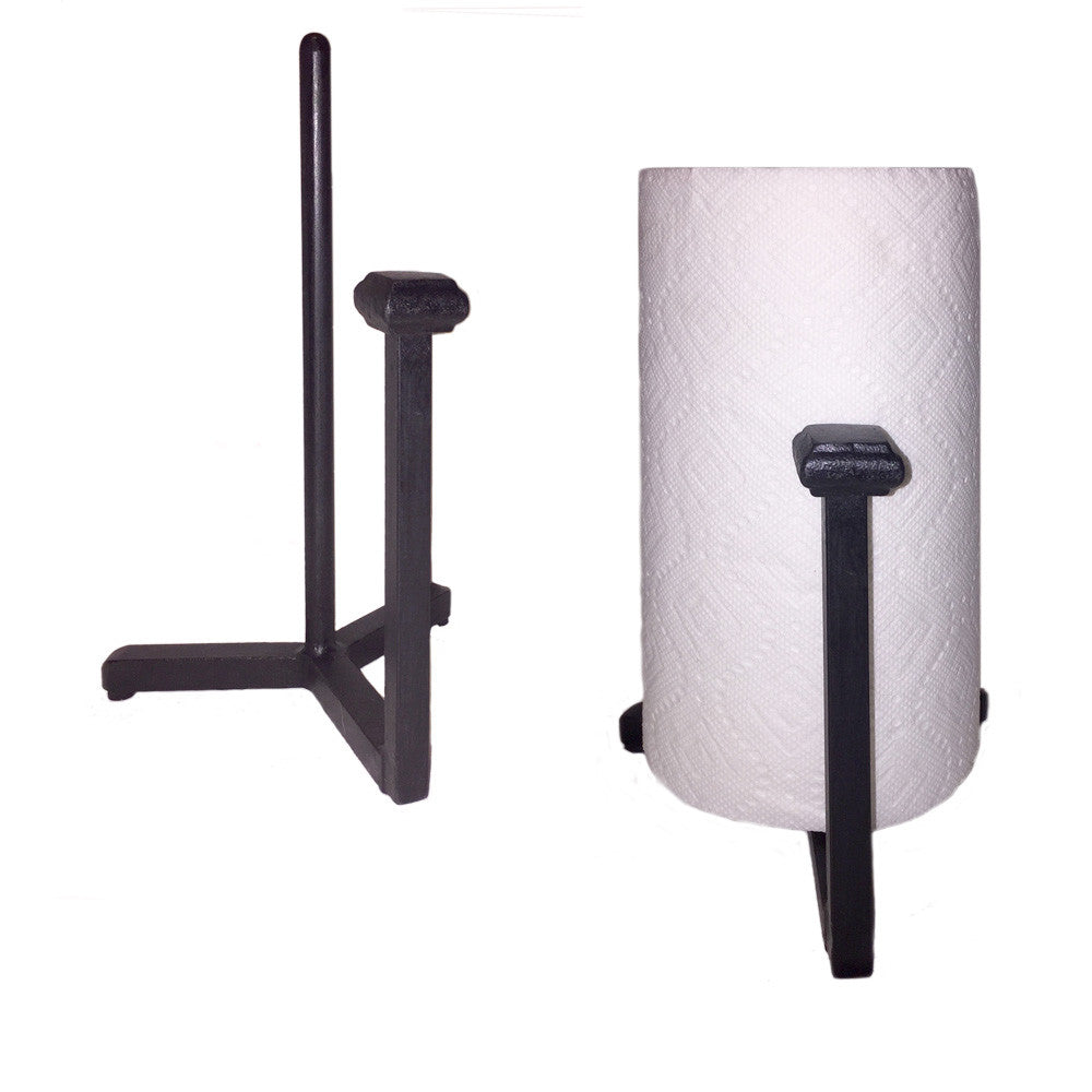 Jerome Twisted Wrought Iron Paper Towel Holder Under Cabinet Mount