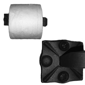 Adobe Wrought Iron Toilet Paper Holder, Reversible