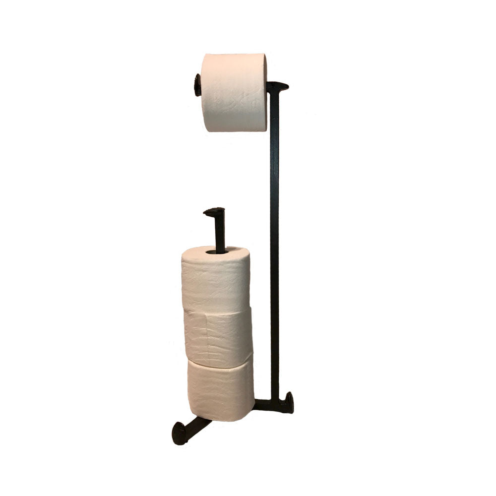 Cobre Railroad Spike Toilet Paper Holder Floor Standing - High