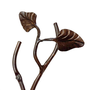 Calico Wrought Iron Leaf Hook Large
