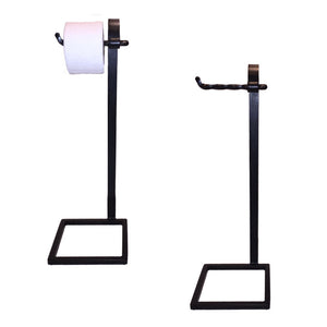 Jerome Twisted Iron Toilet Paper Holder Floor Standing