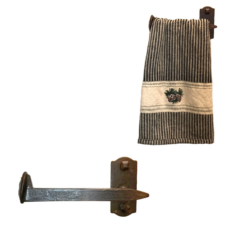 Cobre Railroad Spike Toilet Paper Holder Floor Standing and Spare - High  Country Iron LLC