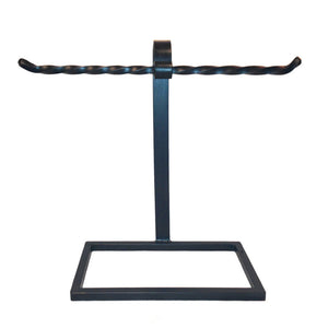 Jerome Twisted Iron Countertop Towel Stand Double