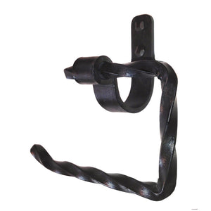 Jerome Twisted Wrought Iron Towel Ring Left