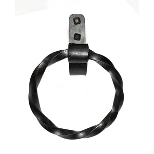 Jerome Twisted Wrought Iron Towel Ring