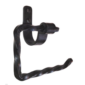 Jerome Twisted Wrought Iron Towel Ring Right