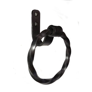 Jerome Twisted Wrought Iron Towel Ring