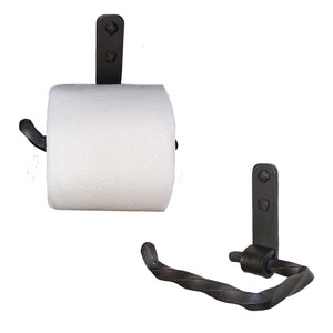 Jerome Twisted Wrought Iron Toilet Paper Holder Petite Left