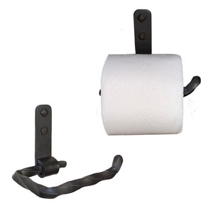 Jerome Twisted Wrought Iron Toilet Paper Holder Petite Right